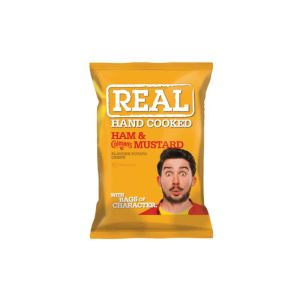 REAL PATATAS JAMÓN & MOSTAZA INGLESA 150GR (10 unidades)