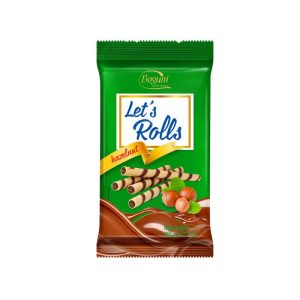 LET'S ROLLS BARQUILLOS DE AVELLANA 120G (16 unidades)