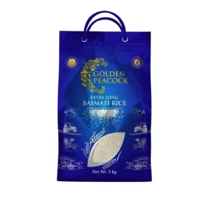 ARROZ BASMATI ORIGEN INDIA GOLDEN PEACOCK 5 KG