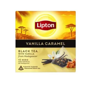 LIPTON TE NEGRO CARAMELO / VAINILLA 20TB