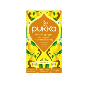 PUKKA BIO TE LIMON, JENGIBRE, MIEL 34G 25 SOBRES