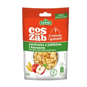KUPIEC PORRIDGE MANZANA-PLATANO BOLSA 50G
