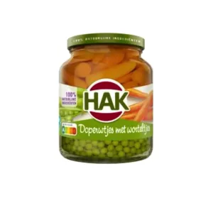 HAK GUISANTES VERDES Y ZANAHORIAS 370ML