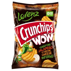 LORENZ CRUNCHIPS WOW JALAPEÑO & CREAM CHEESE 110 G