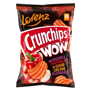 LORENZ CRUNCHIPS WOW PAPRIKA & SOUR CREAM 110 G