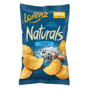 LORENZ CHIPS NATURALS SEA SALT & PEPPER 100 G