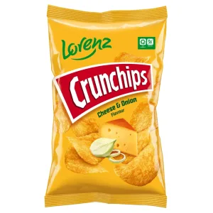 LORENZ CRUNCHIPS CHEESE & ONION 130 G - 24 U/C
