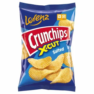 LORENZ CRUNCHIPS X-CUT SALT 130 G - 12 U/C