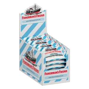 FISHERMANS FRIEND ORIGINAL S/AZUCAR 24 UN X 25 G