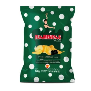FLAMENCAS PATATAS FRITAS ACEITUNAS NEGRAS 120G