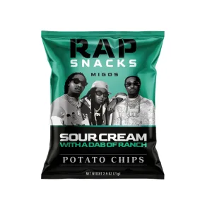 RAP SNACKS MIGOS SOUR CREAM BOLSA 71G