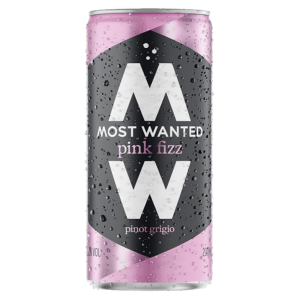 Most Wanted Pinot Grigio Pink Fizz Can 12x200ml 11%