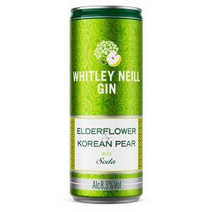 Whitley Neill Elderflower & Korean Pear Can 12x250